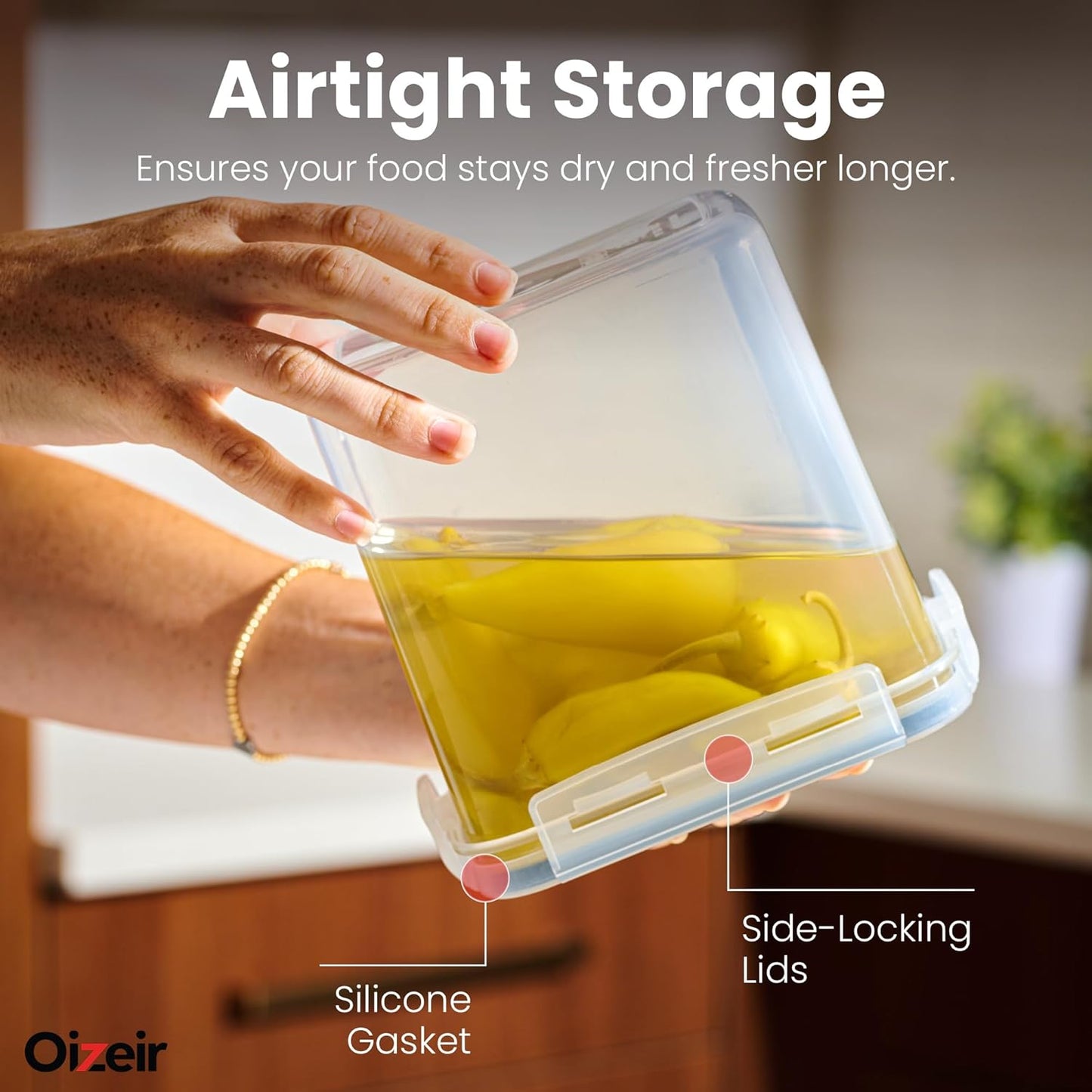 Ultimate 24-Piece Airtight Food Storage Container Set - Keep Your Pantry Organized with Clear, Durable Containers for Cereal, Pasta, Sugar, and More!