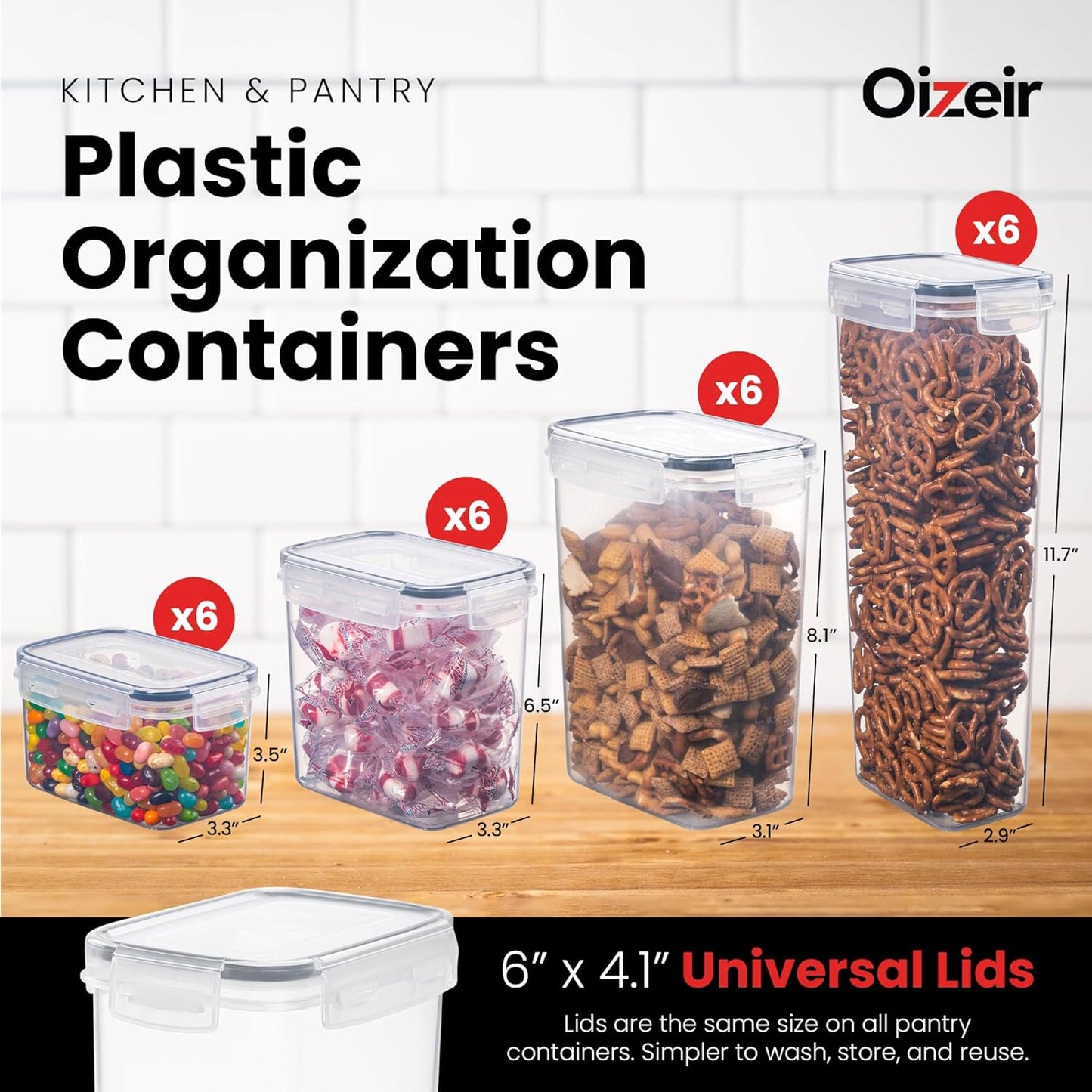 Ultimate 24-Piece Airtight Food Storage Container Set - Keep Your Pantry Organized with Clear, Durable Containers for Cereal, Pasta, Sugar, and More!