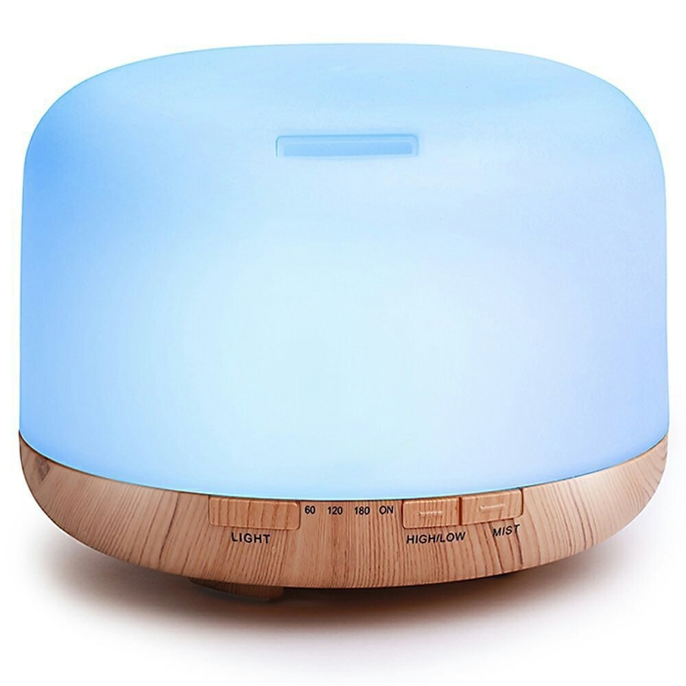 Color-Changing Aromatherapy Diffuser with Remote – LED Mood Light & Essential Oil Mist