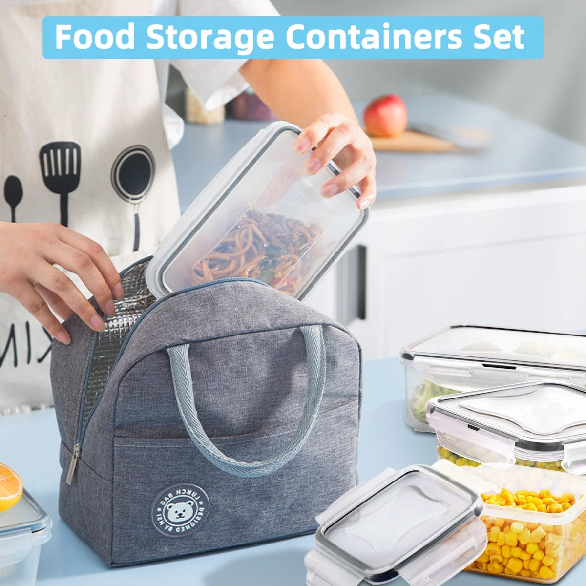 Ultimate 24-Piece Airtight Food Storage Container Set - BPA-Free Plastic with Lids for Kitchen & Pantry Organization, Perfect for Meal Prep and Lunches!