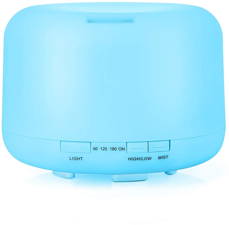 Color-Changing Aromatherapy Diffuser with Remote – LED Mood Light & Essential Oil Mist