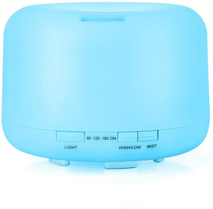 Color-Changing Aromatherapy Diffuser with Remote – LED Mood Light & Essential Oil Mist