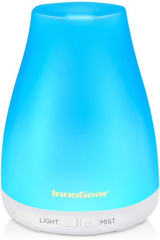 Colorful Mood Light Essential Oil Diffuser – Cool Mist, Night Light & Auto Shut-Off