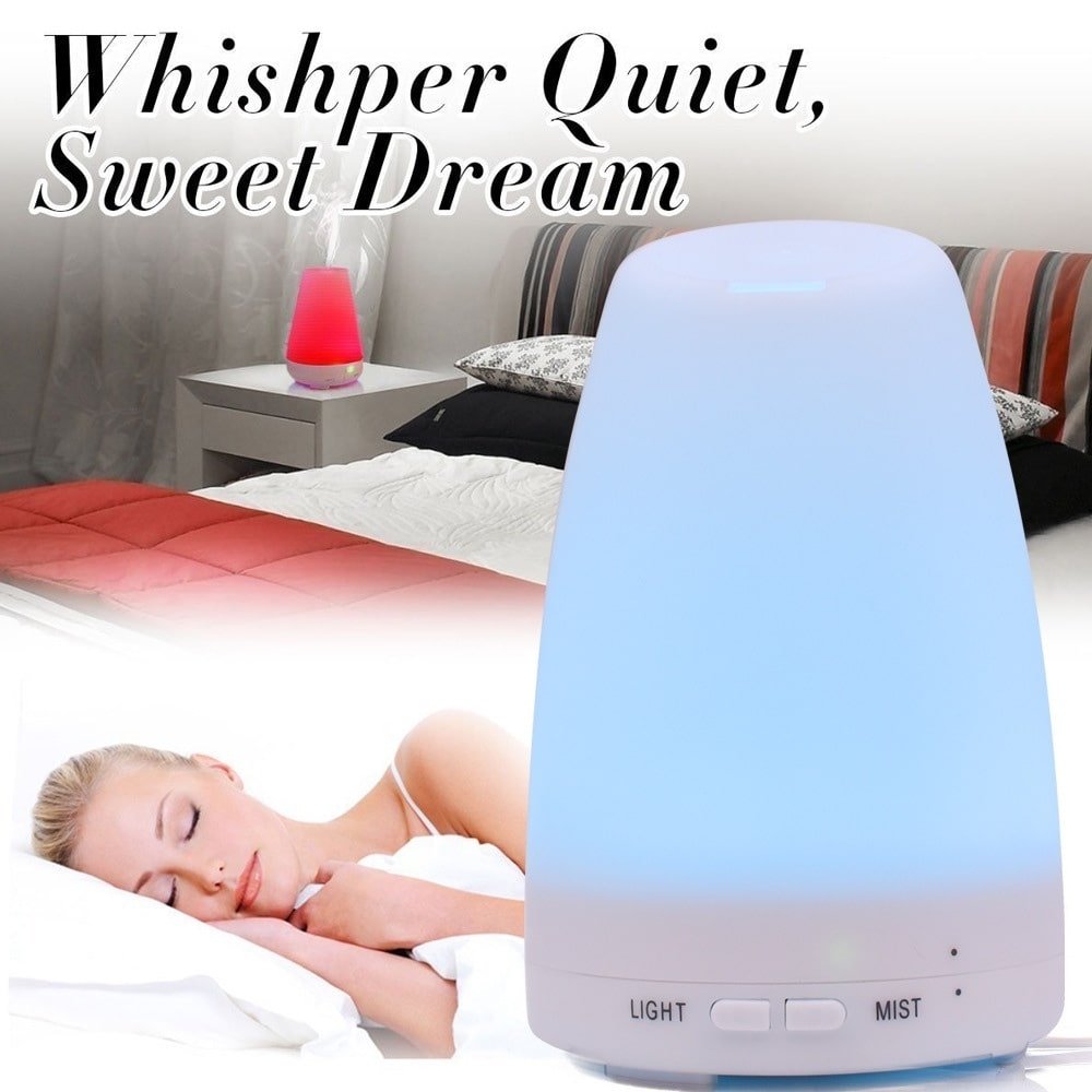 Colorful Mood Light Essential Oil Diffuser – Cool Mist, Night Light & Auto Shut-Off