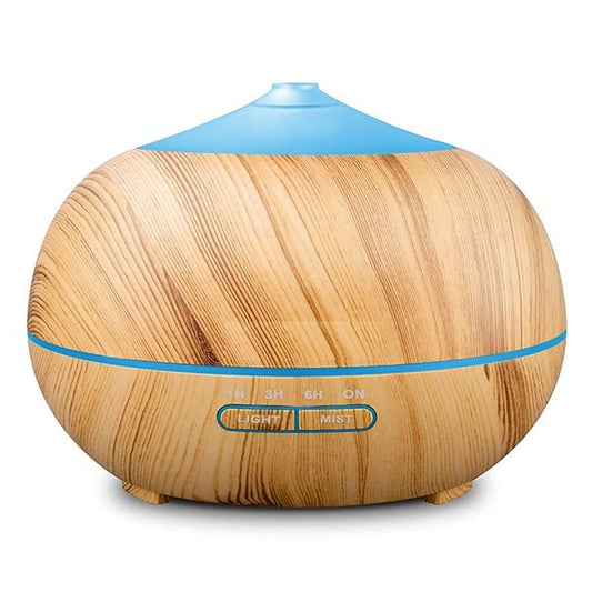 Aromatherapy LED Diffuser – Wood Grain & Color Changing Mist