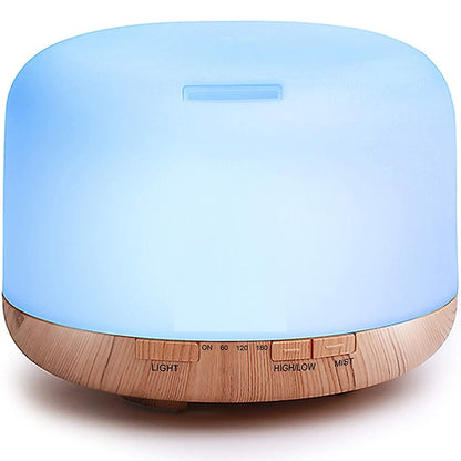 Color-Changing Aromatherapy Diffuser with Remote – LED Mood Light & Essential Oil Mist